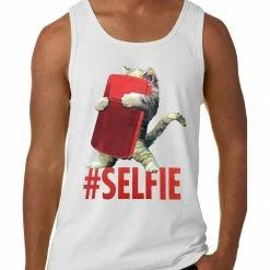 Bewild Cool Funny & Offensive Cute #Selfie Kitten Tank Top