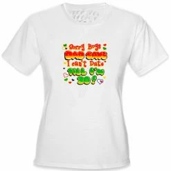 Bewild Cool Funny & Offensive Dad Says I Can't Date Till I'm 30 Kids T-Shirt