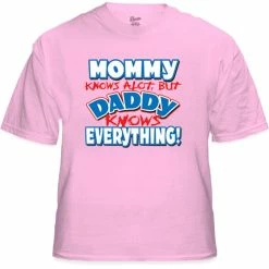 Bewild Cool Funny & Offensive Daddy Knows Everything Kids T-Shirt (Clearance)