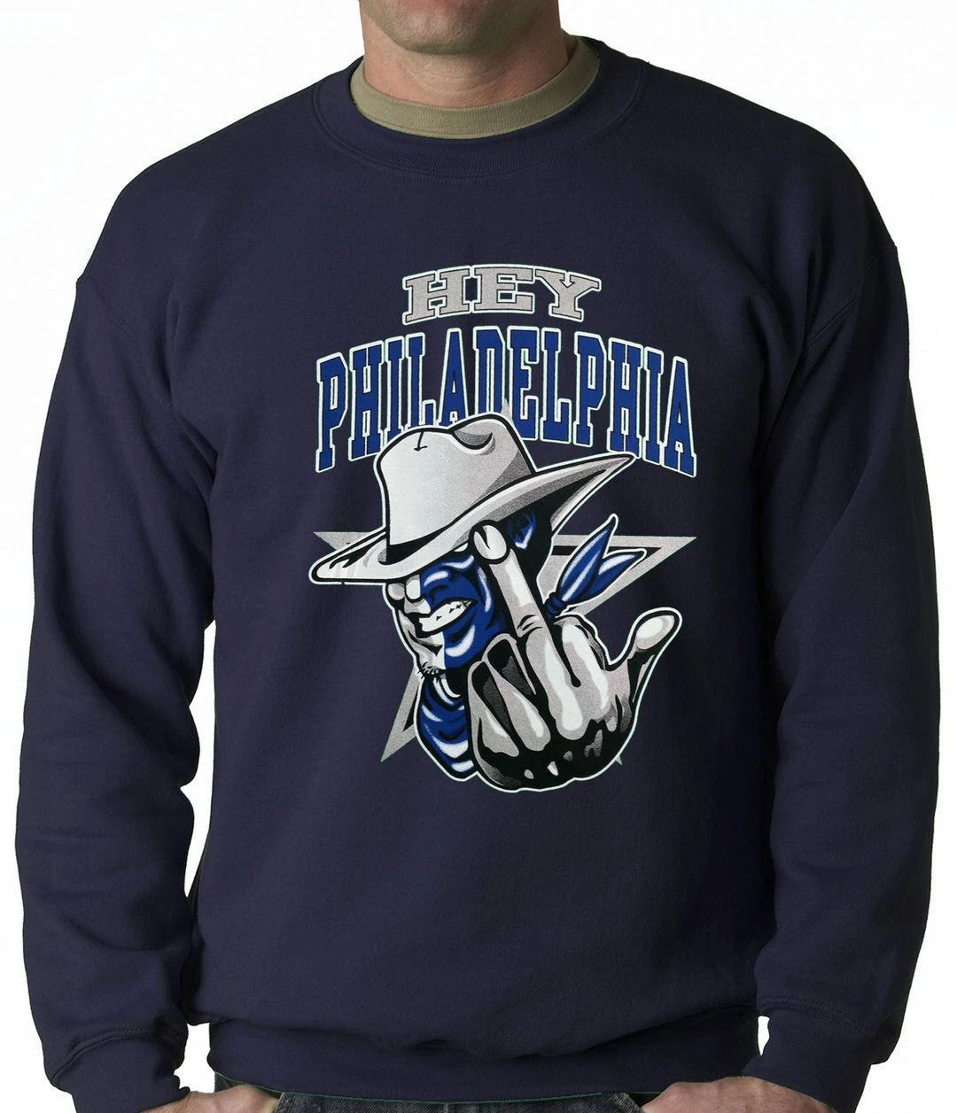 Bewild Sport Inspiration Dallas Fan - Hey Philadelphia Adult Crewneck 3 Bewild Sport Inspiration Dallas Fan - Hey Philadelphia Adult Crewneck