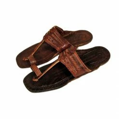 Bewild Dark Brown Unisex Water Buffalo Hippie Jesus Sandals