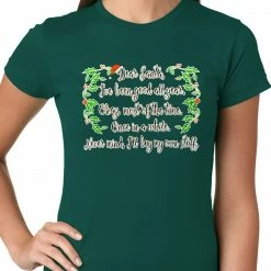 Bewild Holiday Prints Dear Santa, I've Been Good Ladies T-shirt