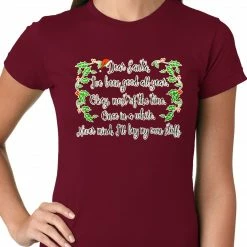 Bewild Holiday Prints Dear Santa, I've Been Good Ladies T-shirt