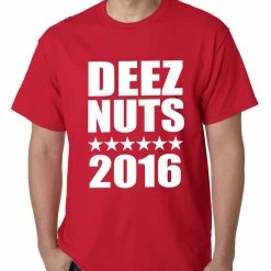 Bewild Deez Nuts For President 2016 Mens T-shirt Cool Funny & Offensive