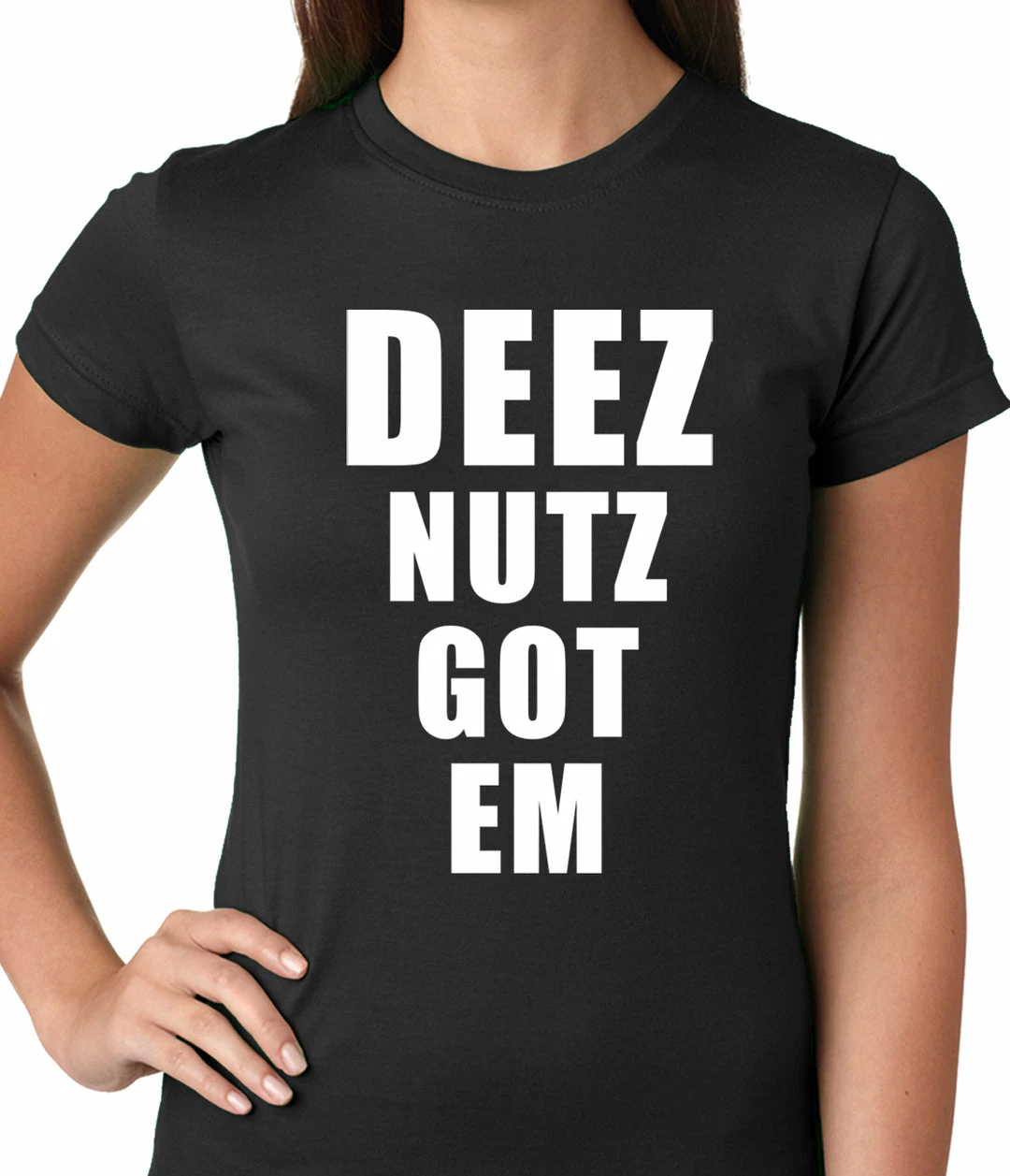 Bewild Cool Funny & Offensive Deez Nutz Got Em Ladies T-shirt 4 Bewild Cool Funny & Offensive Deez Nutz Got Em Ladies T-shirt