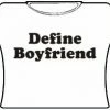 Bewild Define Boyfriend Girls T-Shirt (White)