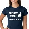 Bewild Deflate This! Middle Finger New England Fan For Life Girls T-shirt Sport Inspiration