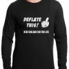 Bewild Deflate This! Middle Finger New England Fan For Life Thermal Shirt
