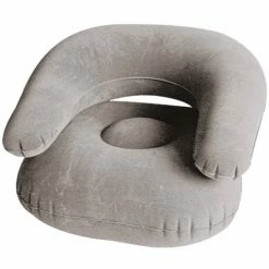 Bewild Deluxe Comfort Velvet Inflatable Adult Size Chair (Grey) On Sale! Inflatable Goods