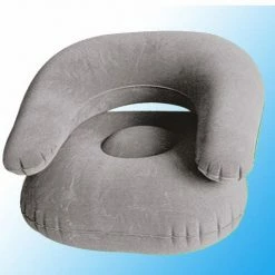 Bewild Deluxe Comfort Velvet Inflatable Adult Size Chair (Grey) On Sale! Inflatable Goods