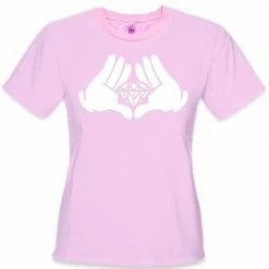 Bewild Cool Funny & Offensive Diamond Cartoon Hands Girl's T-Shirt