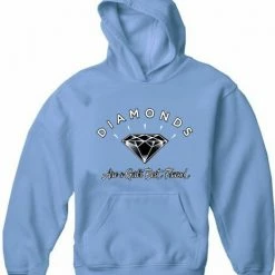 Bewild Diamonds Are A Girl's Best Friend Adult Hoodie