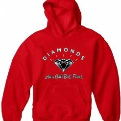 Bewild Diamonds Are A Girl's Best Friend Adult Hoodie