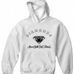 Bewild Diamonds Are A Girl's Best Friend Adult Hoodie