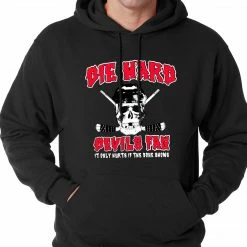 Bewild Die Hard Devils Fan Hockey Adult Hoodie