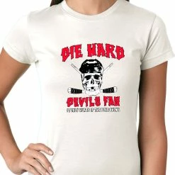 Bewild Sport Inspiration Die Hard Devils Fan Hockey Girls T-shirt 11 Bewild Sport Inspiration Die Hard Devils Fan Hockey Girls T-shirt