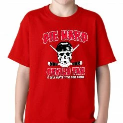 Bewild Sport Inspiration Die Hard Devils Fan Hockey Kids T-shirt