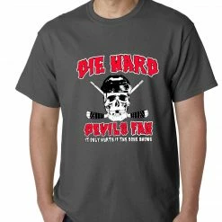 Bewild Die Hard Devils Fan Hockey Mens T-shirt