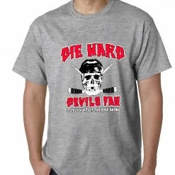 Bewild Die Hard Devils Fan Hockey Mens T-shirt