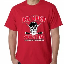 Bewild Die Hard Devils Fan Hockey Mens T-shirt