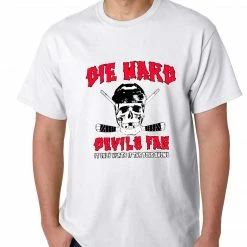 Bewild Die Hard Devils Fan Hockey Mens T-shirt