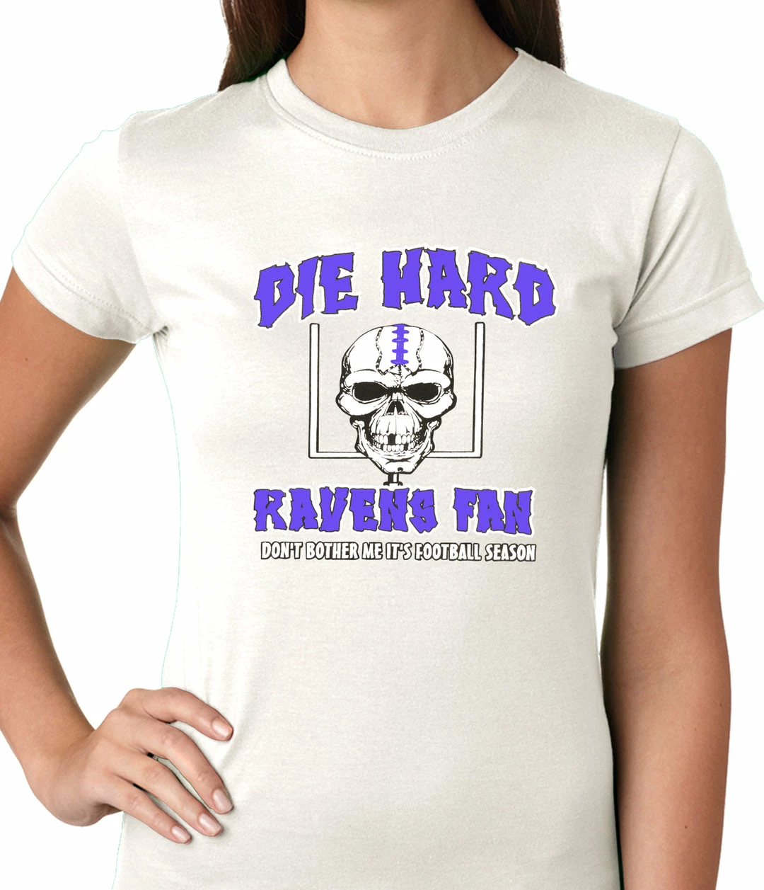Bewild Die Hard Ravens Fan Football Girls T-shirt 6 Bewild Die Hard Ravens Fan Football Girls T-shirt