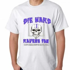 Bewild Die Hard Ravens Fan Football Mens T-shirt Sport Inspiration