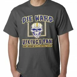 Bewild Die Hard Vikings Football Fan Mens T-shirt 10 Bewild Die Hard Vikings Football Fan Mens T-shirt