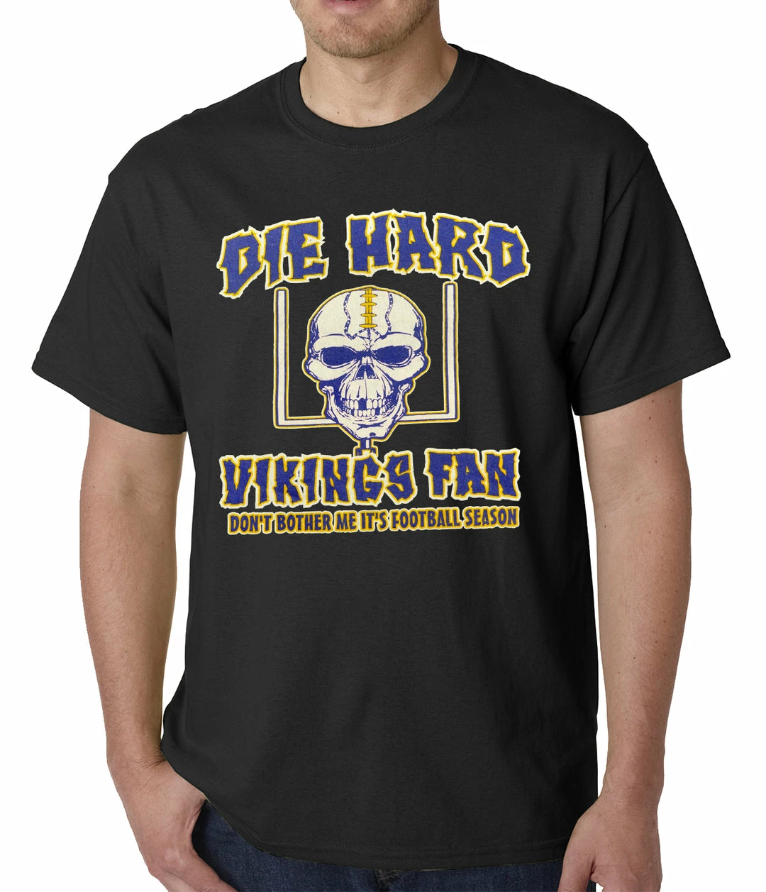 Bewild Die Hard Vikings Football Fan Mens T-shirt 4 Bewild Die Hard Vikings Football Fan Mens T-shirt