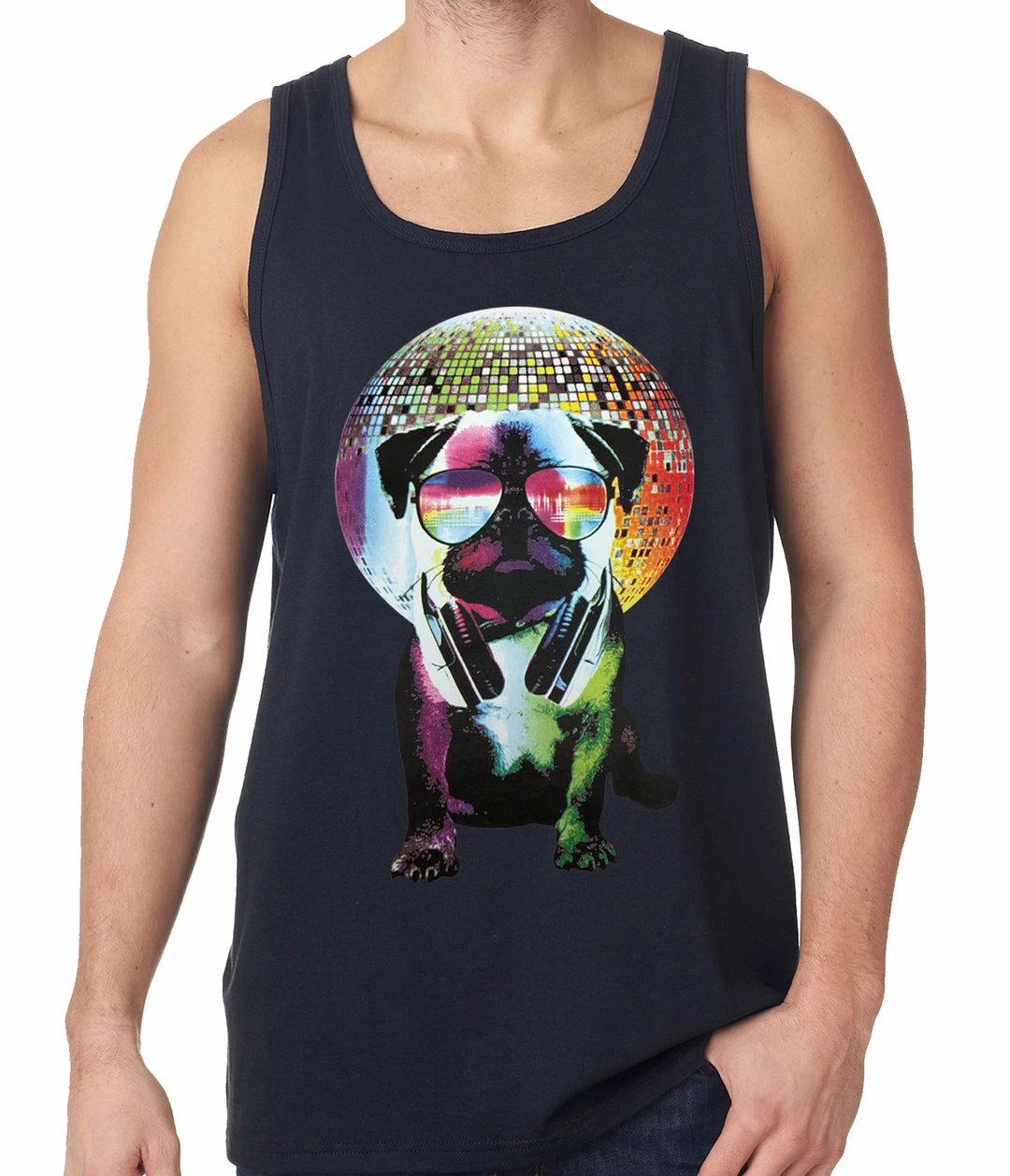 Bewild Disco Pug Tank Top 6 Bewild Disco Pug Tank Top