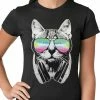 Bewild DJ Cat Ladies T-shirt Cool Funny & Offensive
