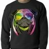 Bewild DJ Pug Adult Crewneck