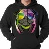 Bewild DJ Pug Adult Hoodie