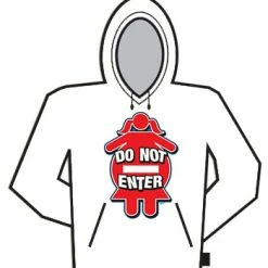 Bewild Cool Funny & Offensive Do Not Enter Hoodie