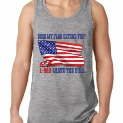 Bewild Cool Funny & Offensive Does My Flag Offend You? Tanktop