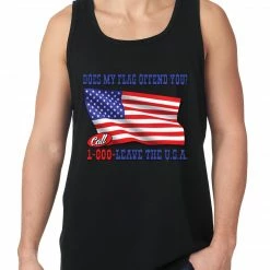 Bewild Cool Funny & Offensive Does My Flag Offend You? Tanktop
