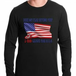 Bewild Does My Flag Offend You? Thermal Shirt Say It Loud 7 Bewild Does My Flag Offend You? Thermal Shirt Say It Loud