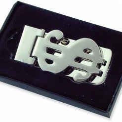 Bewild Dollar Sign Hinged Money Clip (Silver)