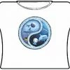 Bewild Dolphin Ying Yang Girls T-Shirt (White) Cool Funny & Offensive