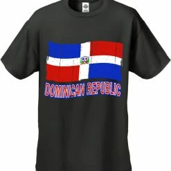 Bewild Dominican Republic Vintage Flag Men's T-Shirt Nationality & Ethnic