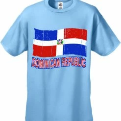 Bewild Dominican Republic Vintage Flag Men's T-Shirt Nationality & Ethnic