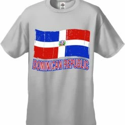 Bewild Dominican Republic Vintage Flag Men's T-Shirt Nationality & Ethnic