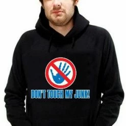 Bewild Don't Touch My Junk! Hands Off! Hoodie Cool Funny & Offensive