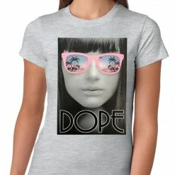 Bewild Cool Funny & Offensive Dope Palm Tree Glasses Girls T-shirt