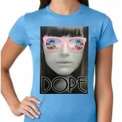 Bewild Cool Funny & Offensive Dope Palm Tree Glasses Girls T-shirt