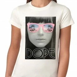 Bewild Cool Funny & Offensive Dope Palm Tree Glasses Girls T-shirt