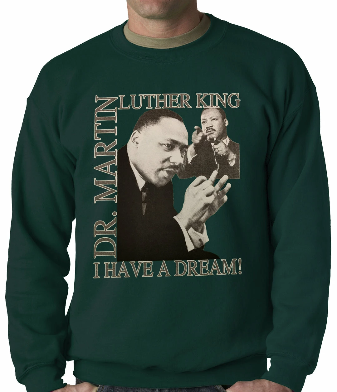 Bewild Dr. Martin Luther King Jr. "I Have A Dream" Adult Crewneck Nationality & Ethnic 4 Bewild Dr. Martin Luther King Jr. "I Have A Dream" Adult Crewneck Nationality & Ethnic