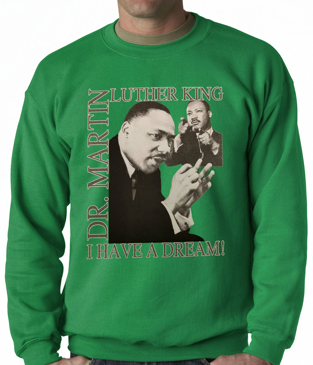 Bewild Dr. Martin Luther King Jr. "I Have A Dream" Adult Crewneck Nationality & Ethnic 6 Bewild Dr. Martin Luther King Jr. "I Have A Dream" Adult Crewneck Nationality & Ethnic