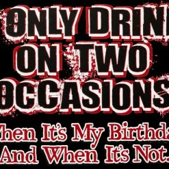 Bewild Drinking Hoodies - I Only Drink On Two Occasions Adult Hoodie