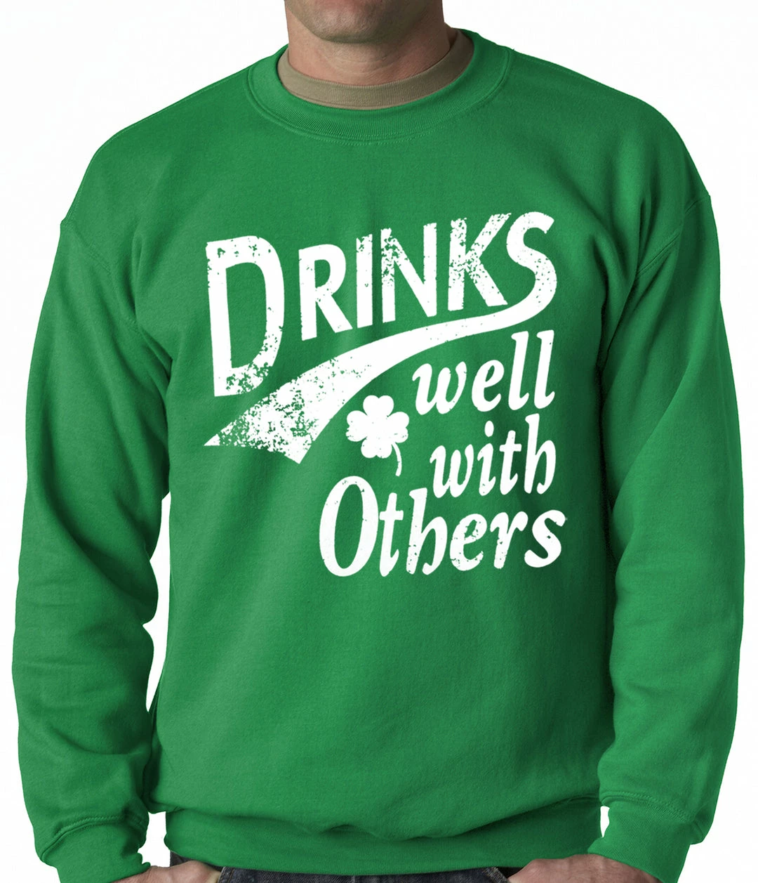 Bewild Drinks Well With Other Irish St. Patrick's Day Crewneck 4 Bewild Drinks Well With Other Irish St. Patrick's Day Crewneck